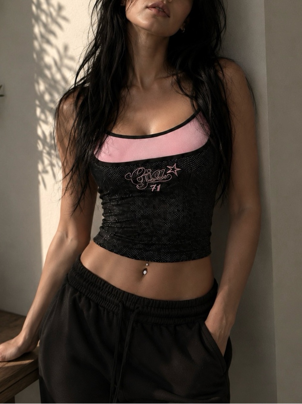 NWOT I.AM.GIA Chelsea Pink Top